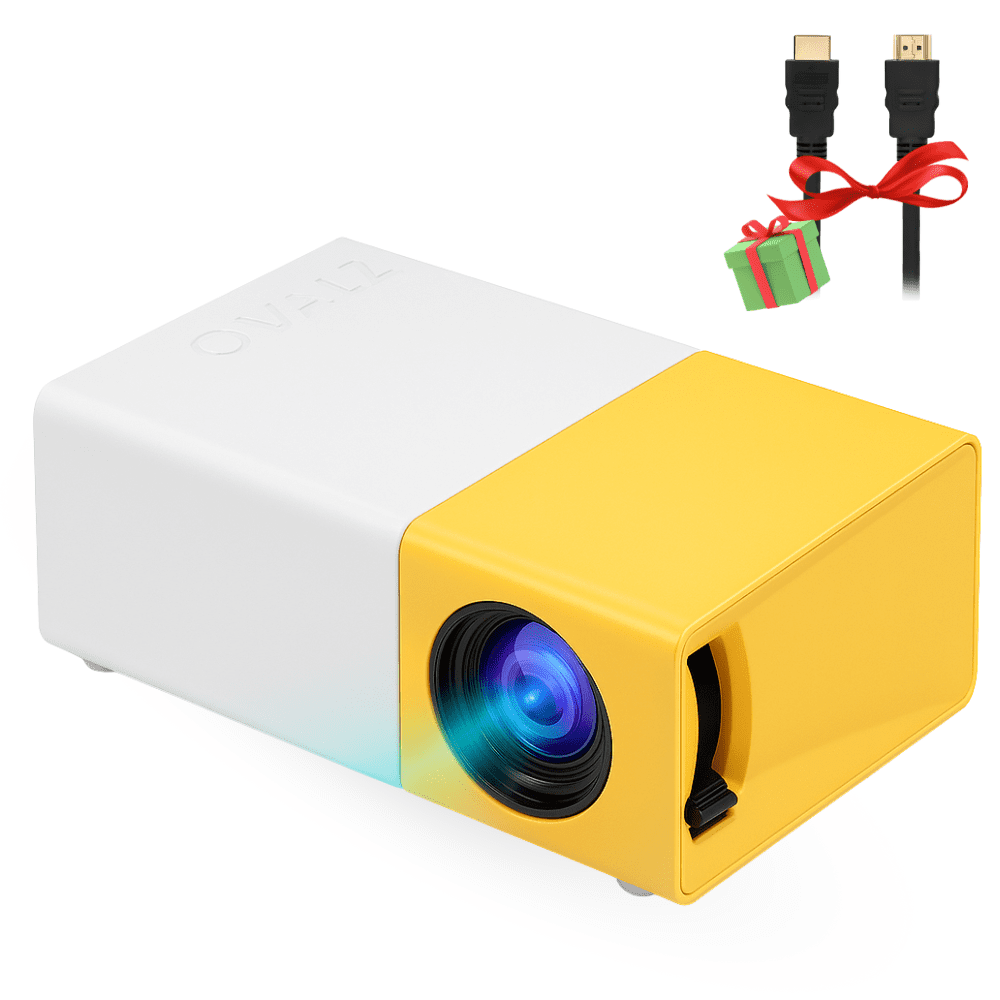 Mini Projecteur Vidéo HD 720p – Compact LED pour Maison & Cinéma Extérieur + Câble HDMI Offert