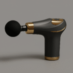 Pistolet de Massage Compact Dinex CY-002 – 6 Têtes Interchangeables, Sans Fil & Rechargeable, Couleur Gris