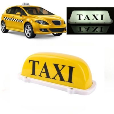 Ampoule de toit étanche pour taxi avec base magnétique de 12 v