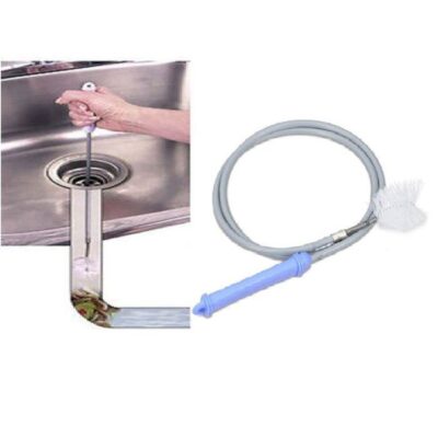 Brosse drainage de canalisations 1m , flexible, nettoyage lavabo de cuisine