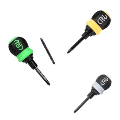 Tournevis cliquet mini ajustable double tête (Couleur selon disponibilité)