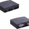 Convertisseur Keendex KX1820 – VGA vers HDMI avec Audio RCA (Noir)